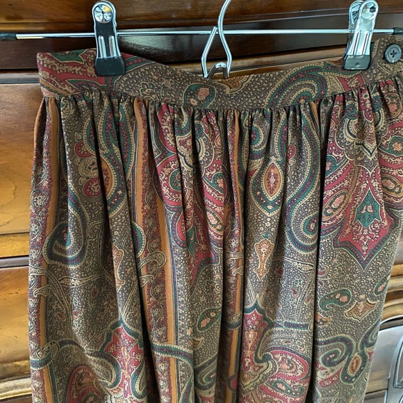 Ralph Lauren Multicolor Paisley Maxi Skirt - Picture 2 of 3